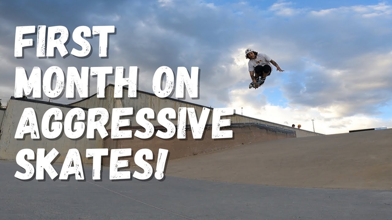 1st First Month Aggressive Inline Skating Progress (one month rollerblading progression)