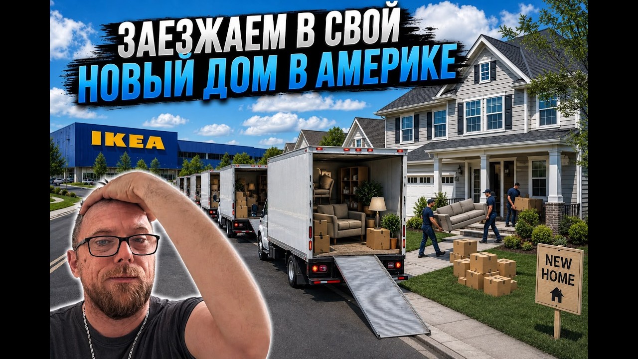 Переезжаем в свой первый купленный дом в Америке. Поход в IKEA