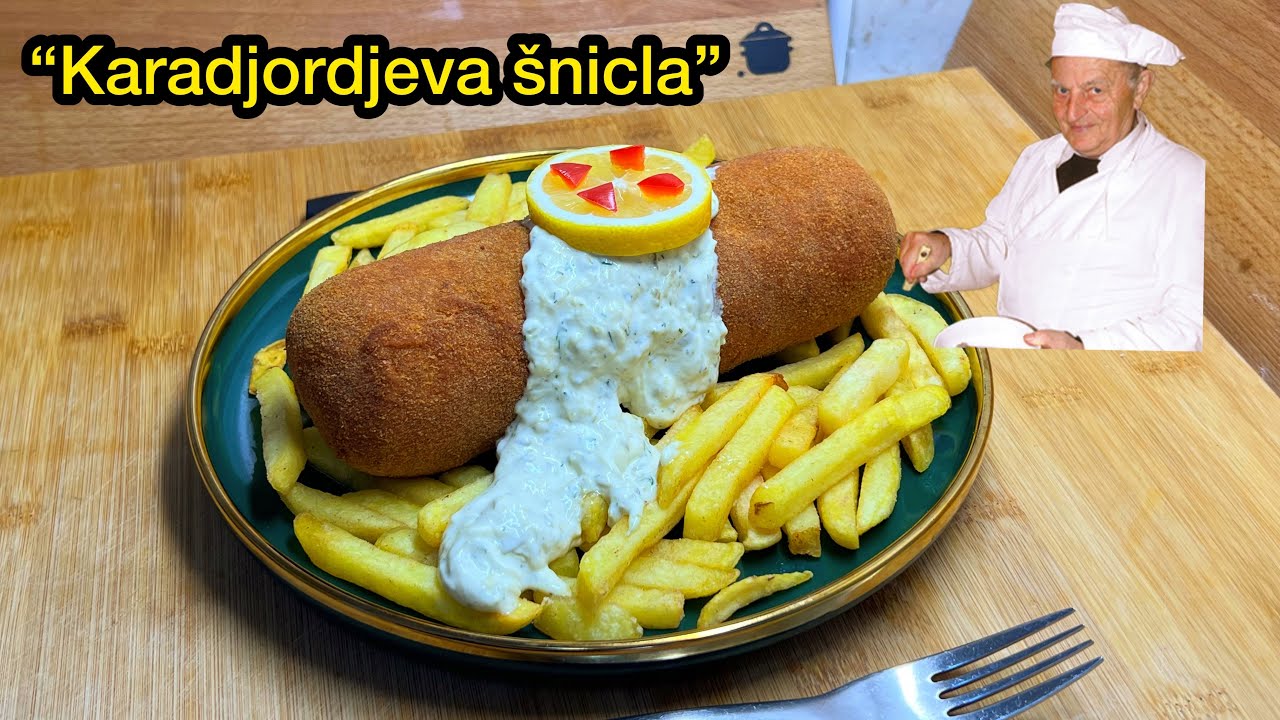 Karadjordjeva šnicla! Srpski gastronomski brend! Originalni servis i meso (TELETINA)!!!