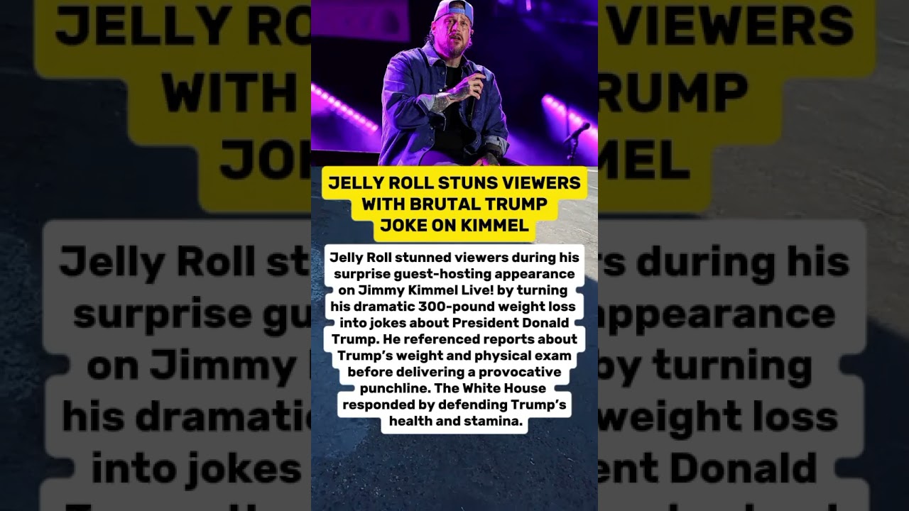 JELLY ROLL STUNS VIEWERS WITH BRUTAL TRUMP JOKE ON KIMMEL