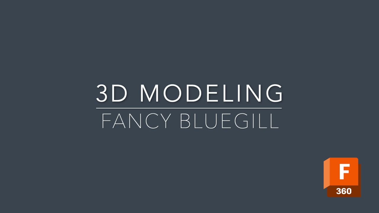 3D Modeling in Fusion 360 - Fancy Bluegill Soft Plastic Lure