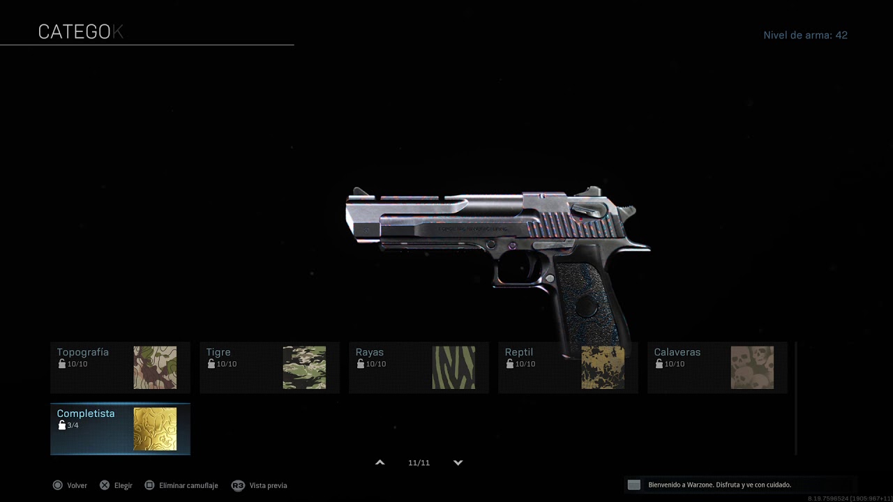 Armas necesarias para desbloquear el DAMASCO COD MODER WARFARE!!!!!