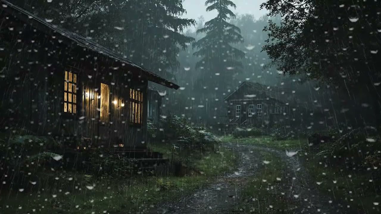 Soothing Rainstorm & Rolling Thunder 🌧🌩 Relaxing Ambience for Deep Sleep & Stress Relief