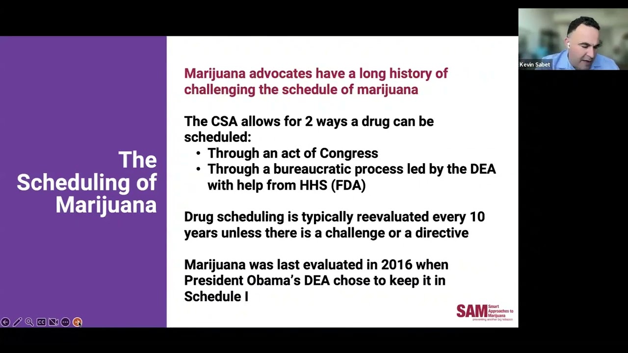 SAM Webinar: Rescheduling of Marijuana