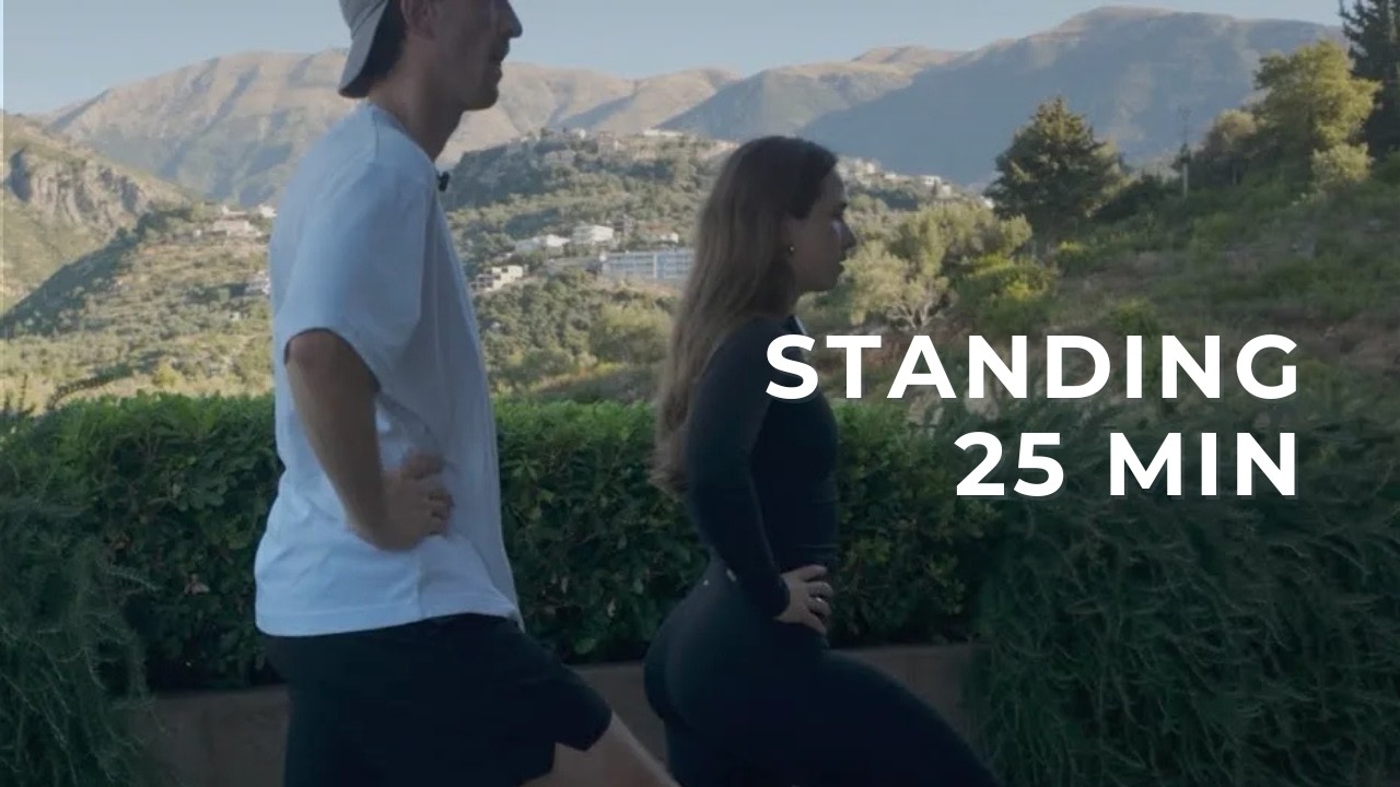 23 MIN ZERO EQUIPMENT FULL BODY (NO LAYING DOWN) MAT PILATES