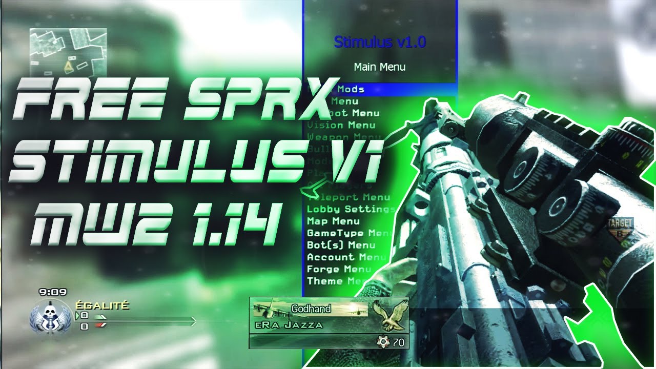 🔹 [MW2/1.14] FREE MOD MENU SRRX ONLINE 