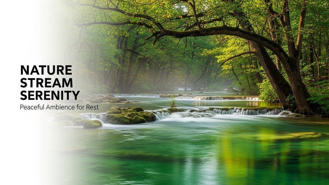 Soothing Forest Ambience with Gentle Water Flow for Study Sleep Relaxation Meditation and Inner Calm