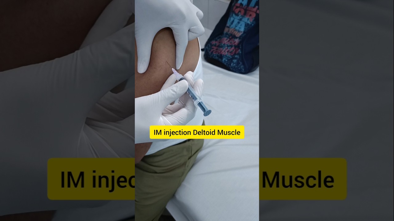 IM Injection लगाना सीखें || IM Injection कैसे लगाते हैं intra muscular injection in Deltoid Muscle