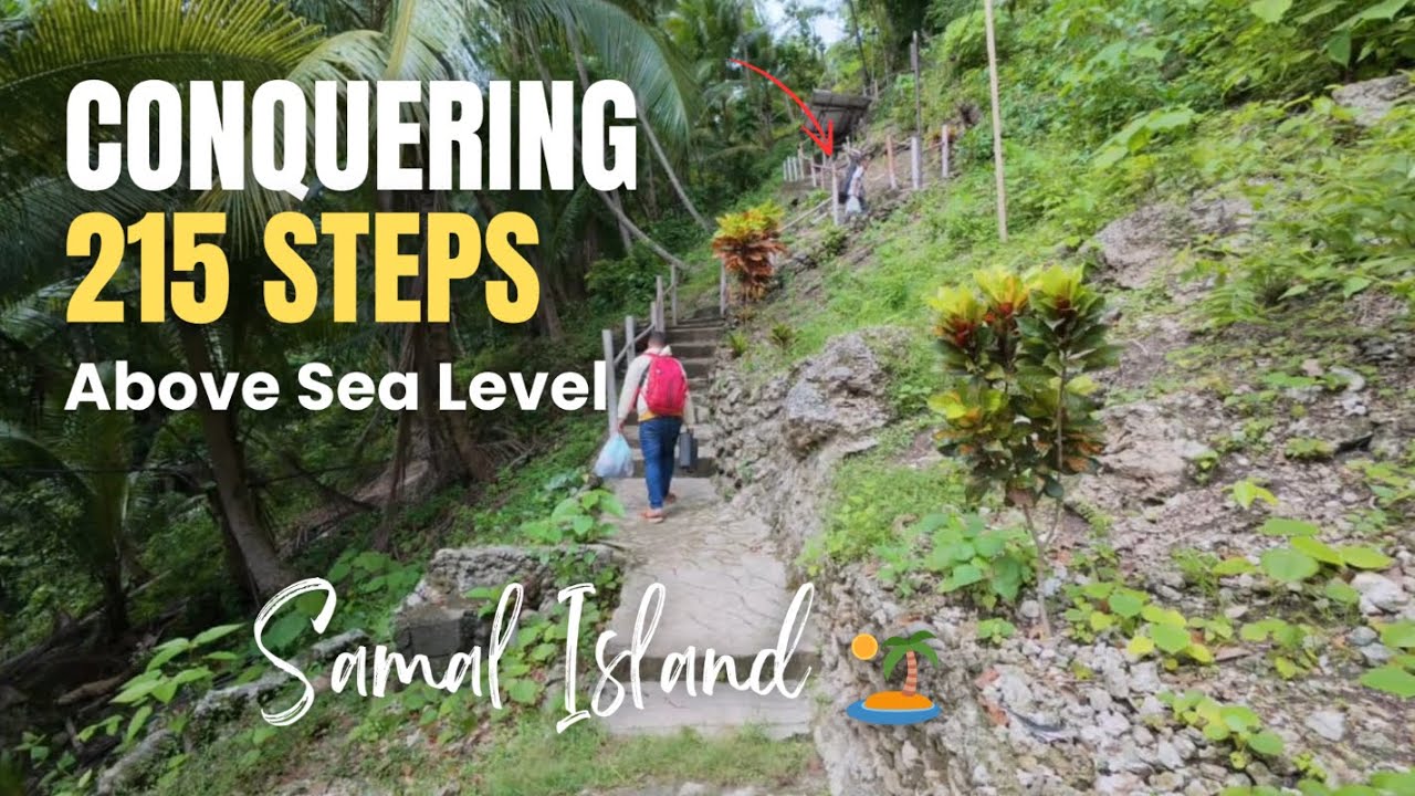 Conquering 215 Steps! 🏝️ Canibad Adventures Beach Resort, Samal Island | Worth the Challenge?