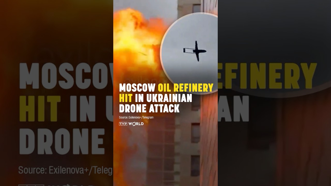 Moscow oil #refinery hit in #Ukrainian drone #attack