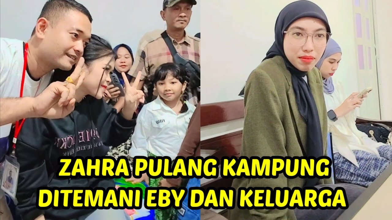 Eby dan keluarga temani zahra pulang kampung #zahby 