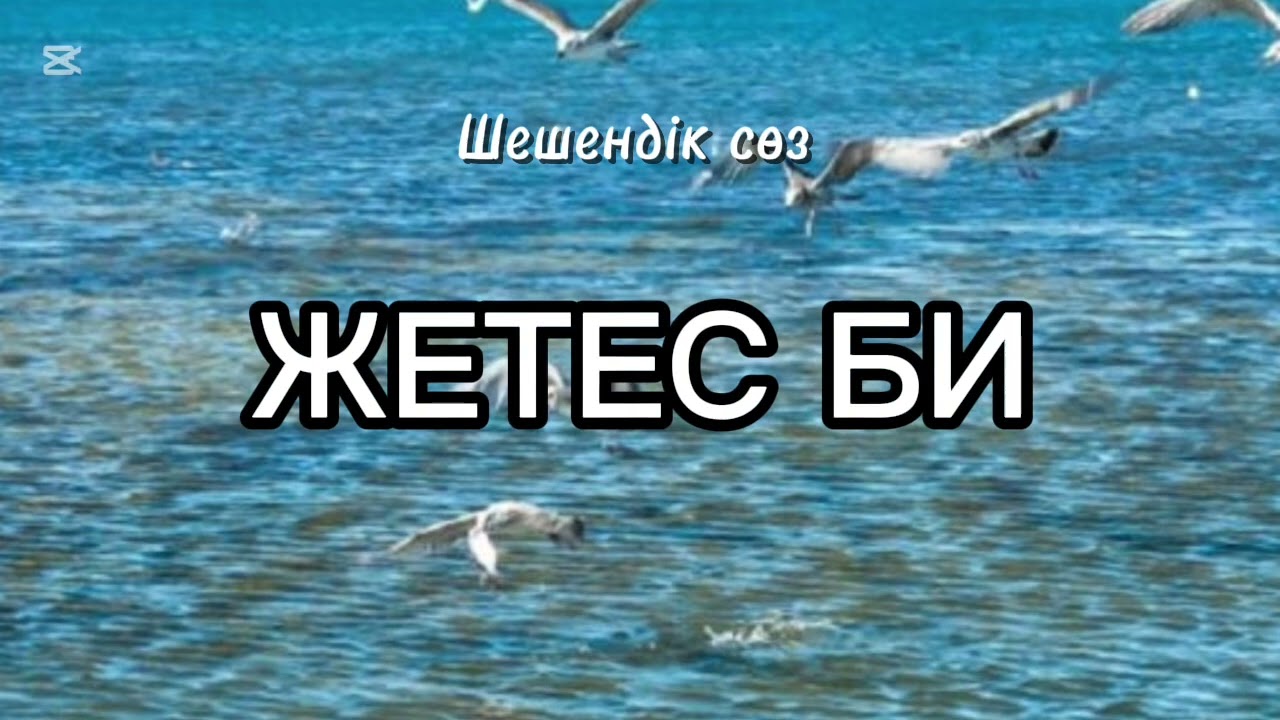 Жетес би / шешендік сөз /