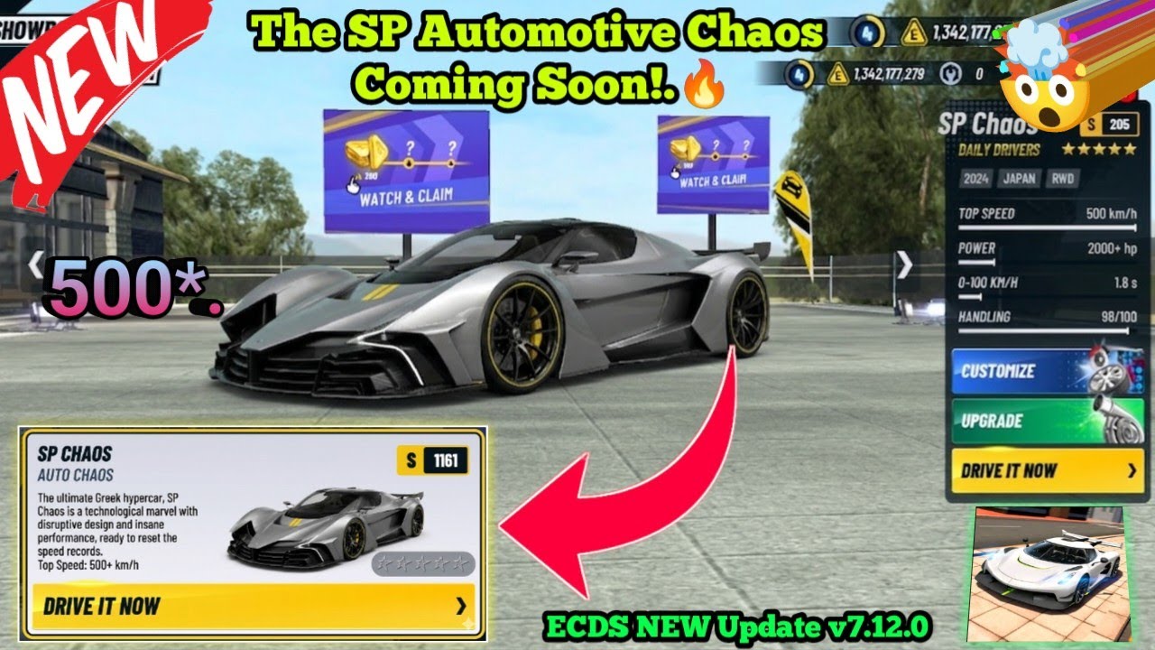  Extreme Car Driving Simulator New Update v7.12.0 || New ultracar SP Car |🤯| New Hypercar 🚀