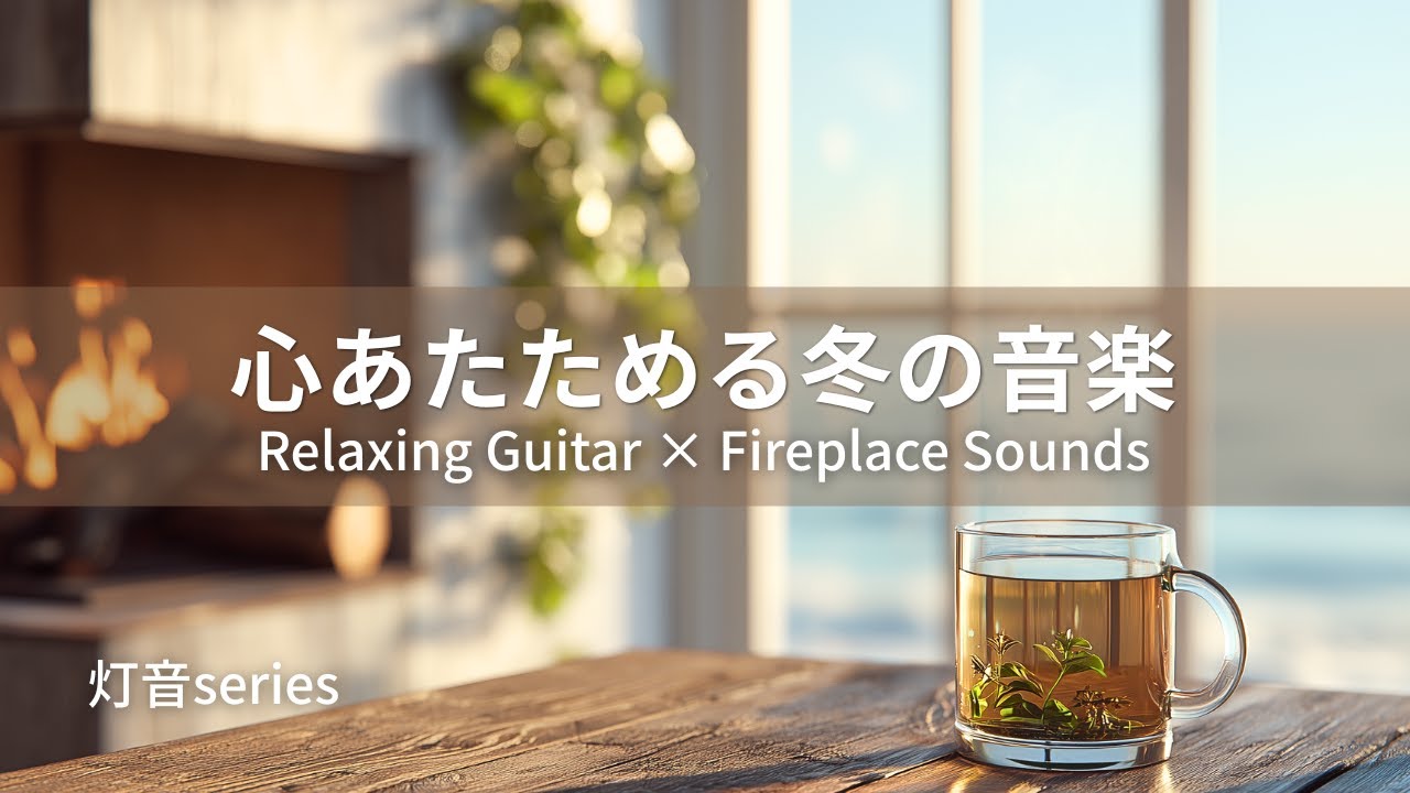 【リラックスBGM】前向きになれる｜心あたためる冬の音楽｜Relaxing Guitar × Fireplace Sounds