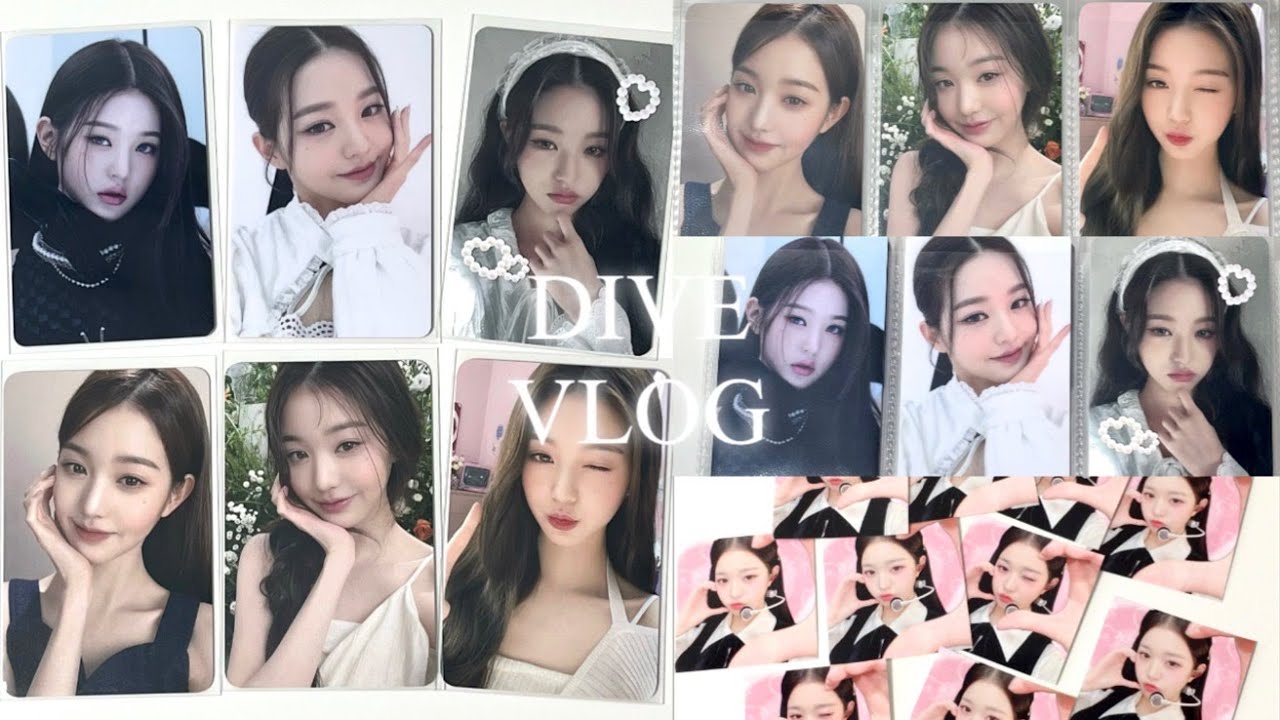[다이브로그] 준등기깡 | 반택깡 | 포카 정리 | 하파크리스틴 | 도무송 | 녕프 | 아이브 | 덕질 브이로그