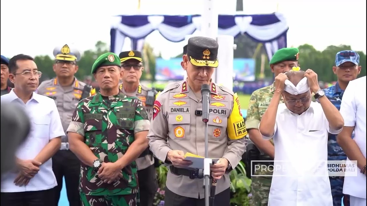 Polda Bali menggelar Apel Kesiapan Ops Lilin Agung 2025