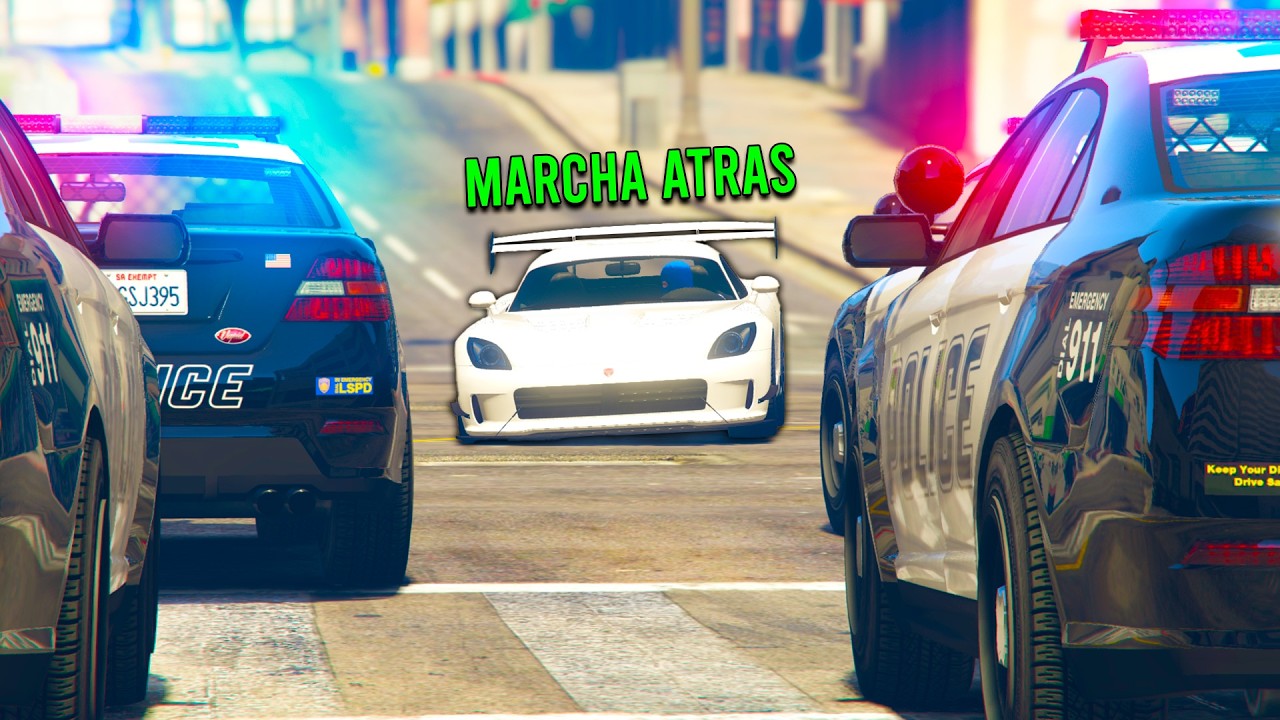 Me ESCAPE de la POLICIA de REVERSA