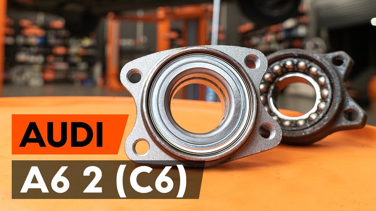 Kako zamenjati sprednjih kolesni ležaj na AUDI A6 2 (C6) [VODIČ AUTODOC]