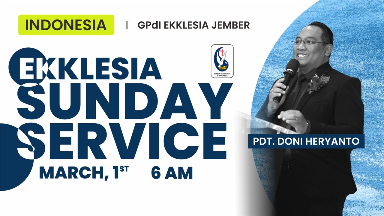 LIVE Ibadah Pagi GPdI Ekklesia Jember 1 Maret 2026