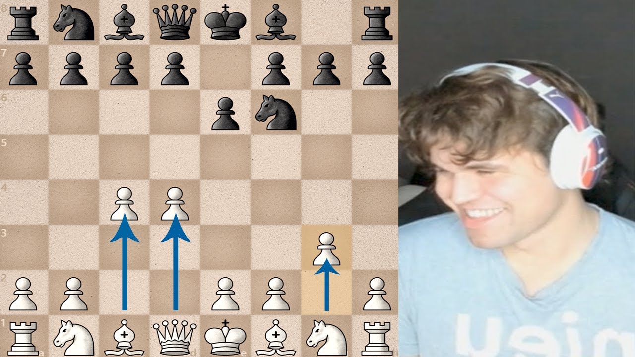 Magnus shows how to play the CATALAN opening