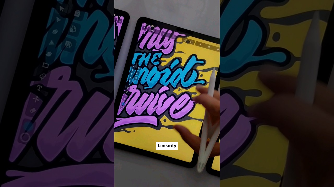 Merubah File Procreate menjadi vector. #handlettering #lettering #drawing #graphicdesign #linearity