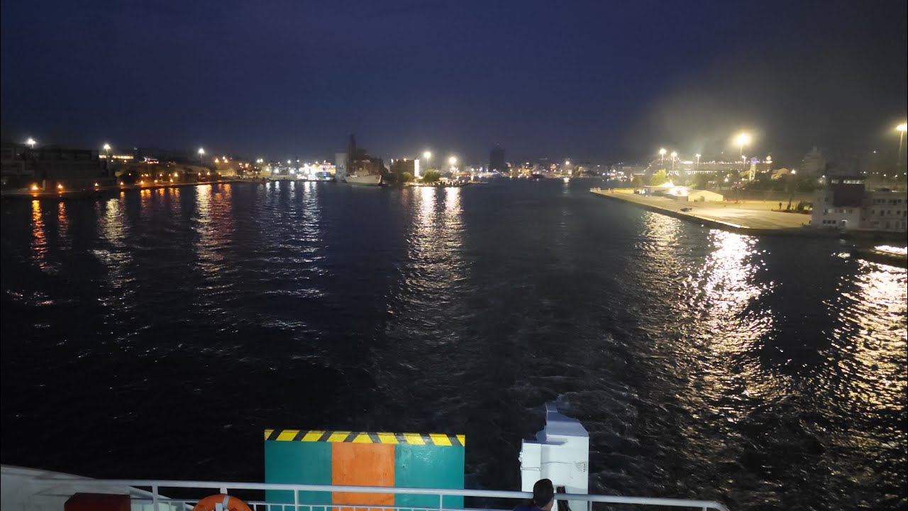Anek Lines F/B Elyros Departure from Piraeus