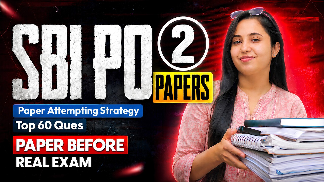 ⚠️ATTEMPT These 2 Papers Before SBI PO Exam 2026 | Top 60 Questions & Best Attempt Strategy SBI PO