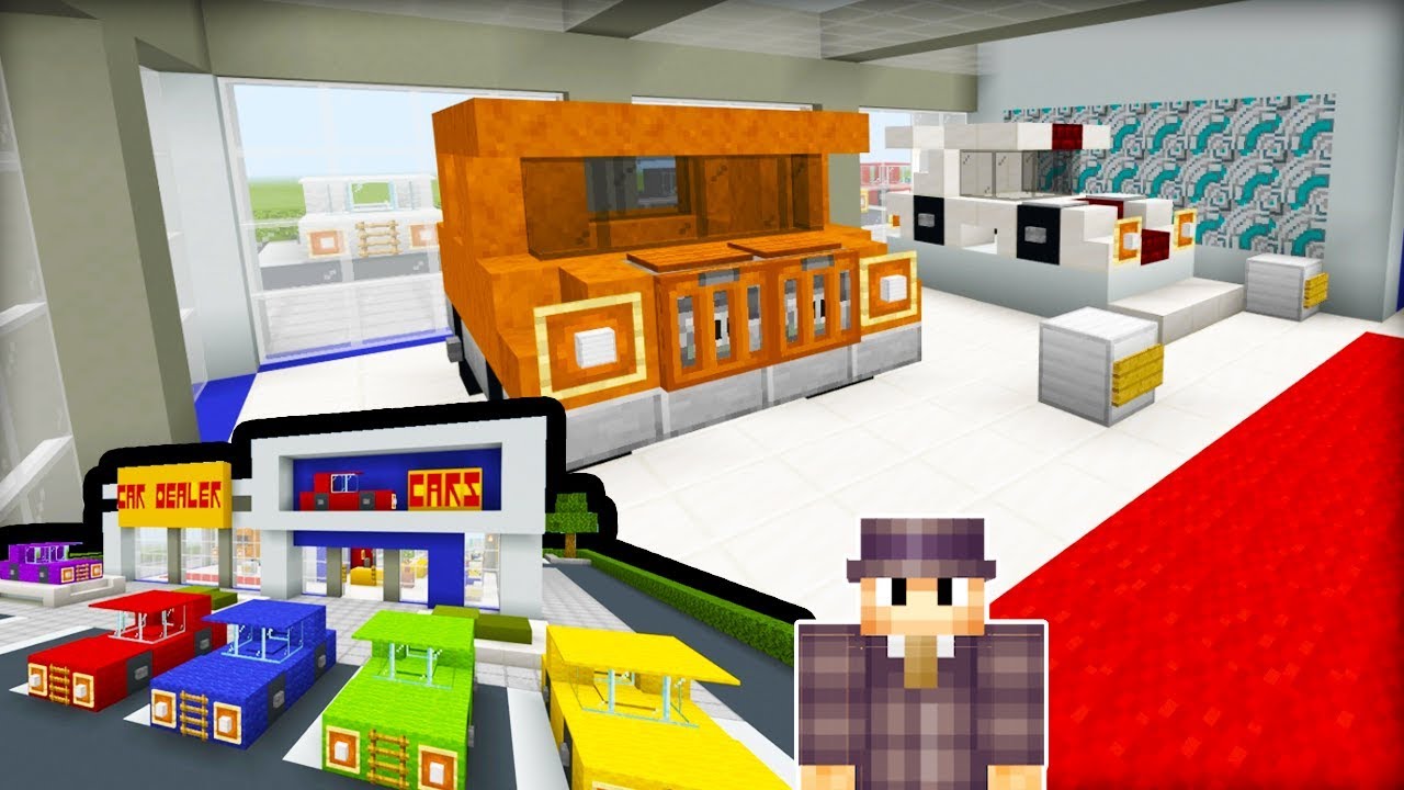 Minecraft Tutorial: How To Make A Car Dealership 