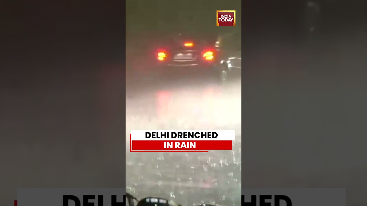 Delhi Rain Lashes Capital, Waterlogged Streets Reported in Several Areas #delhi #rain