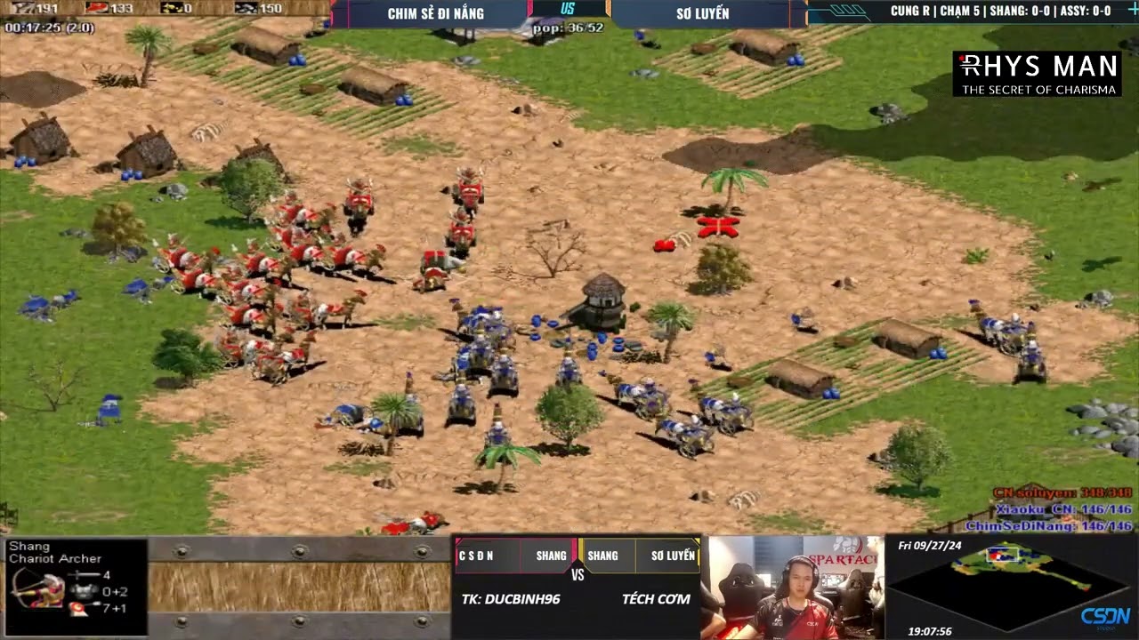 Chim Sẻ Đi Nắng vs Sơ Luyến | Solo Cung R | 27/09/2024 #aoe #chimsedinang