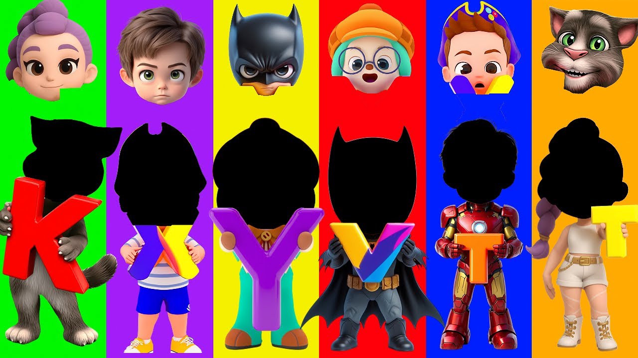 Wrong eyes👀 NEW EPISODES/ Betmen 🆚 Pinkfong 🆚 Bebefinn - COFFIN DANSE  Puzzle Wrong Heads