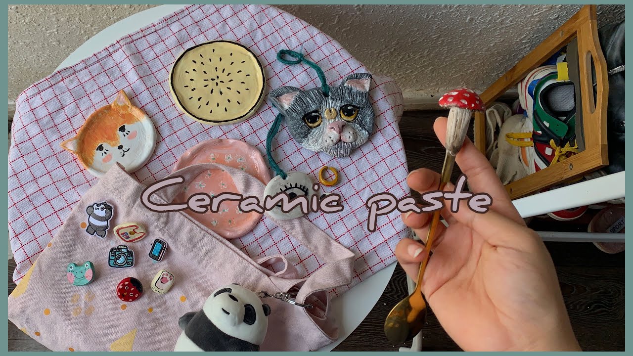 أعمال يدوية بعجينة السيراميك | Ceramic paste.🍄