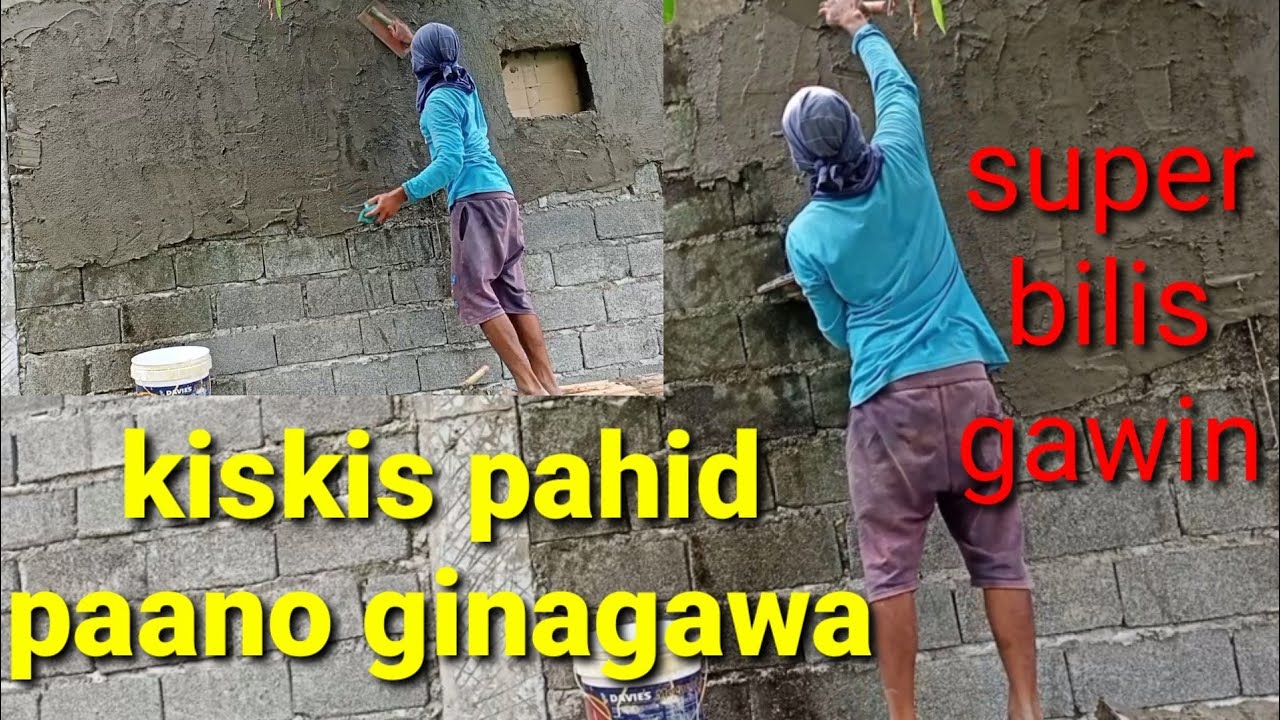 Paano mag palitada ng kiskis pahid (paano gawin ang kiskis pahid na palitada)