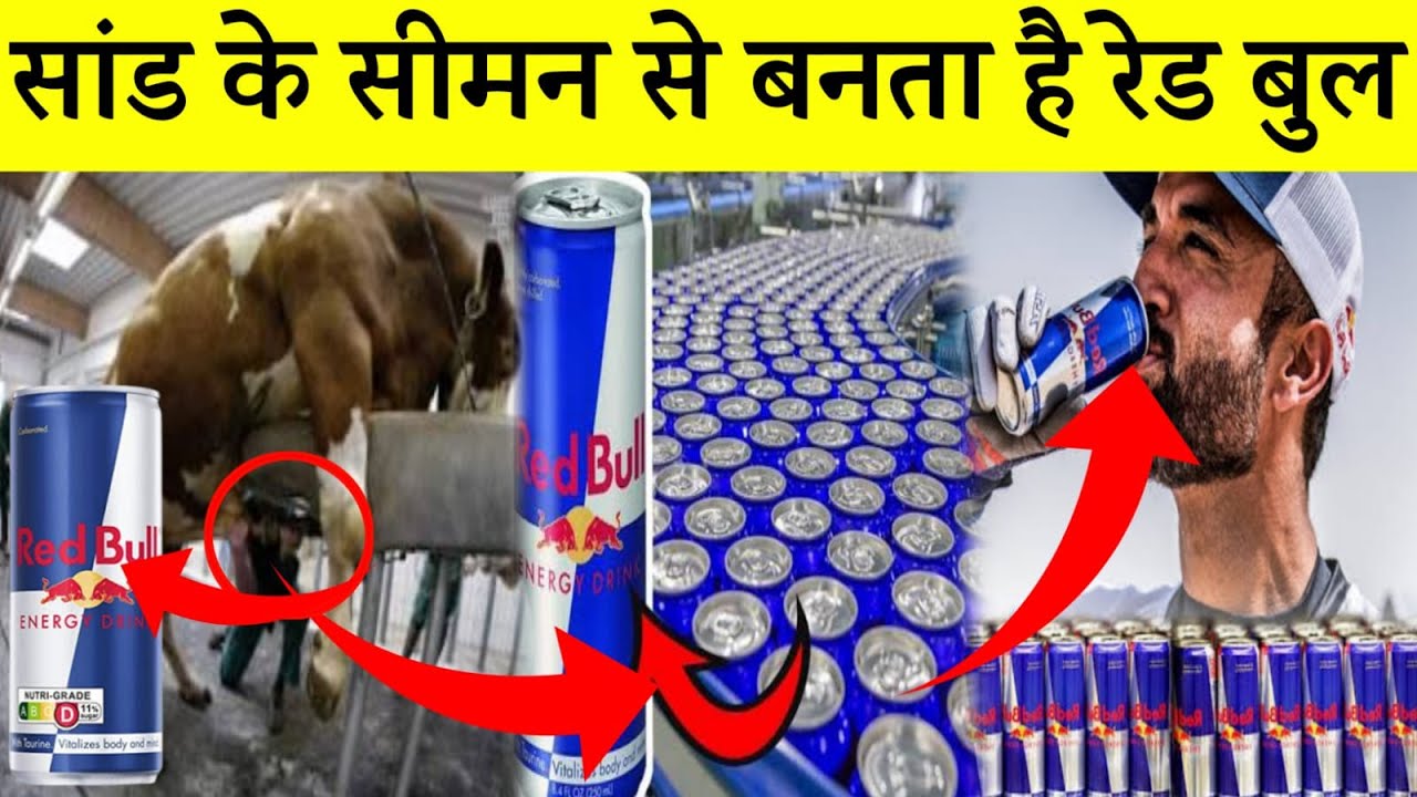 रेड बुल एनर्जी ड्रिंक ऐसे बनता है - गजब की तकनीक | Red Bull Making Process  In Hindi | Fact Fiction