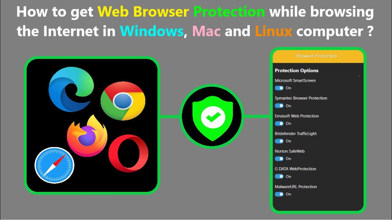 How to get Web Browser Protection while browsing the Internet in Windows, Mac and Linux computer ?
