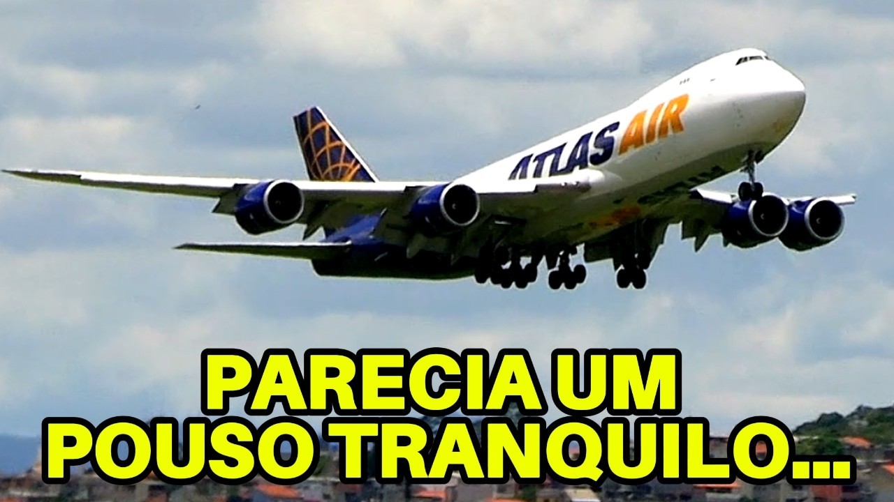 ESTÁVAMOS FILMANDO O POUSO DO BOEING 747 DA ATLAS QUANDO DE REPENTE...