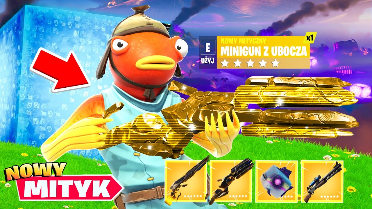 Zdobyłem WSZYSTKIE MITYCZNE BRONIE i Parasolkę! Fortnite Sezon 8
