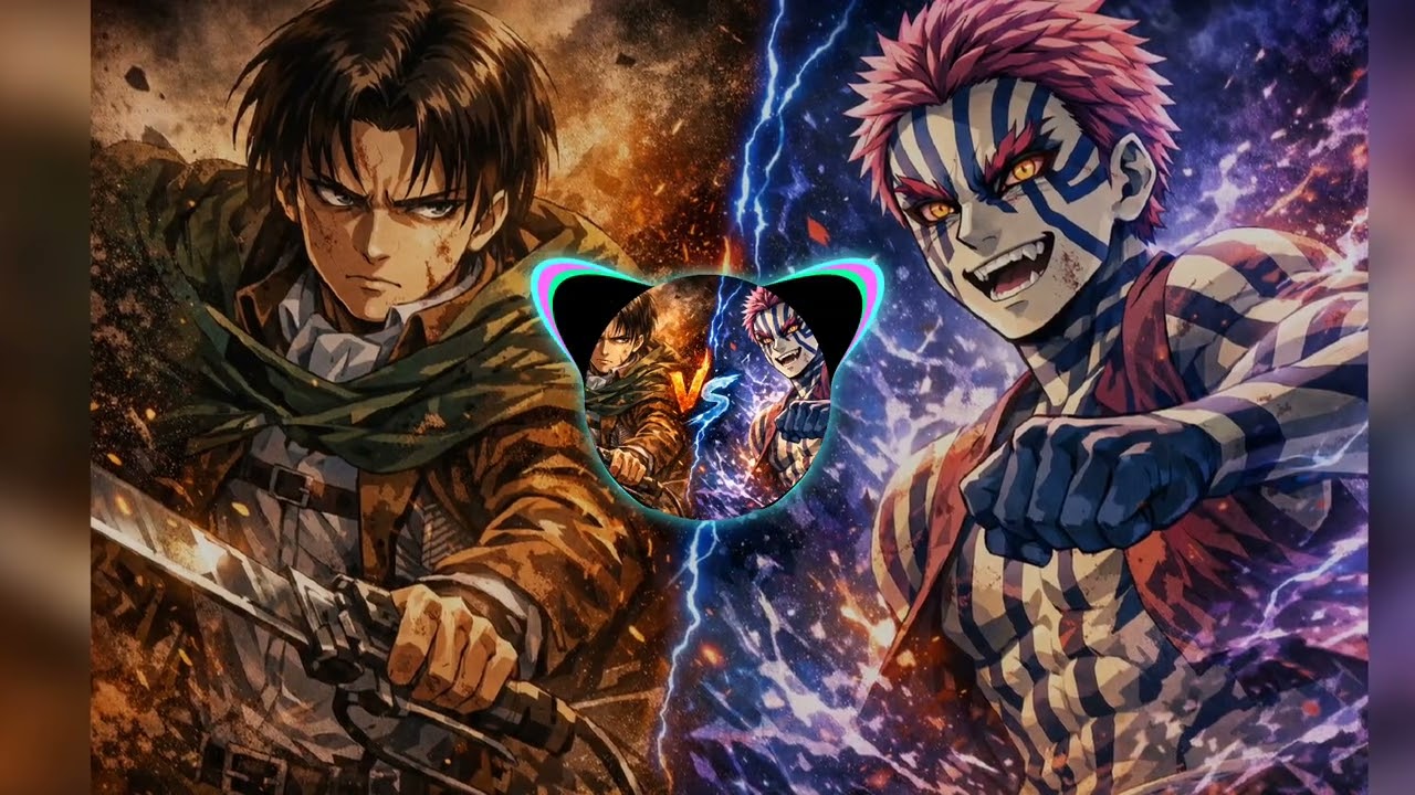 Levi Ackerman 🆚 Akaza | Lâmina Fria vs Punho Imortal (Rap Trap Anime)