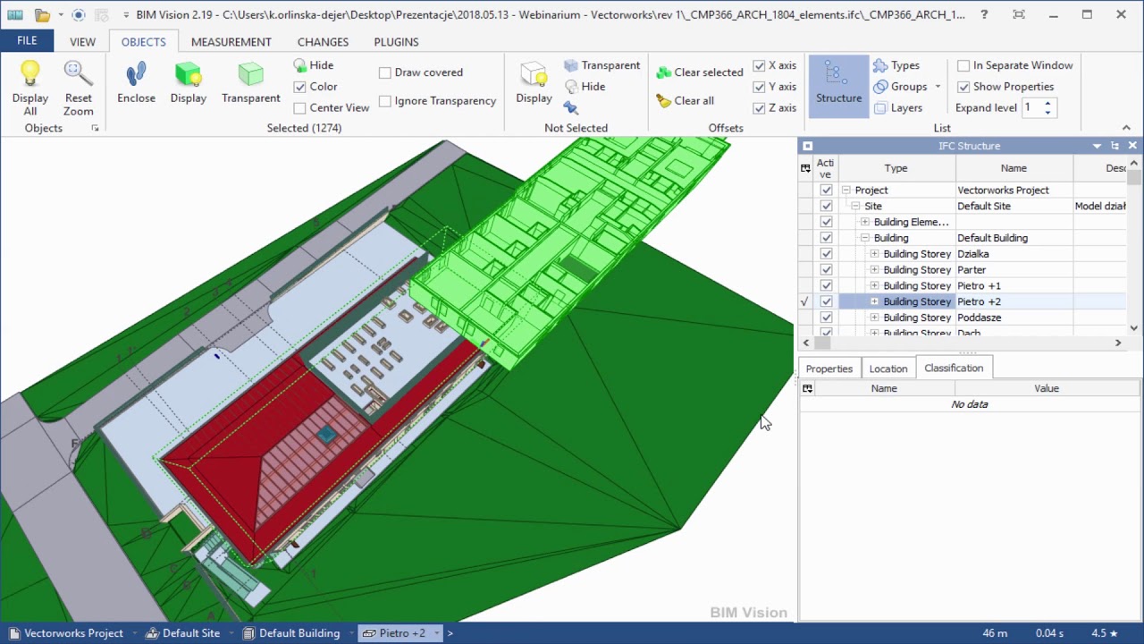 BIMvision - Menu OBJECT
