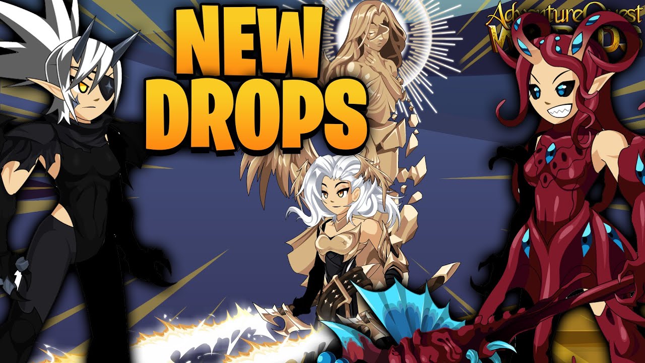 New Shadowslayer Sets! Free Drops! Hollowborn Boss Drops! Rares Shop AQWorlds