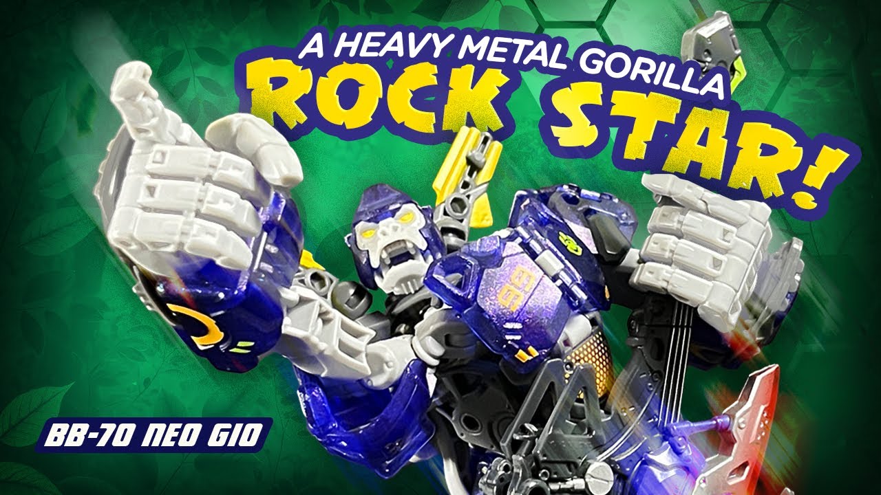 52Toys Beastbox BB-70 Neo Gio Is A Rock Star Gorilla! Heritage + Evolution | Review + Transformation