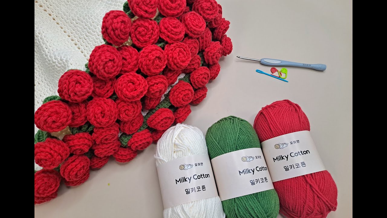 코바늘 꽃다발 블랭킷 담요 만들기 #영상공유 #무료도안 #코바늘뜨기 #crochet #Blanket #코바늘#코바늘 #코바늘뜨기 #코바늘패턴 #담요 #crocheting