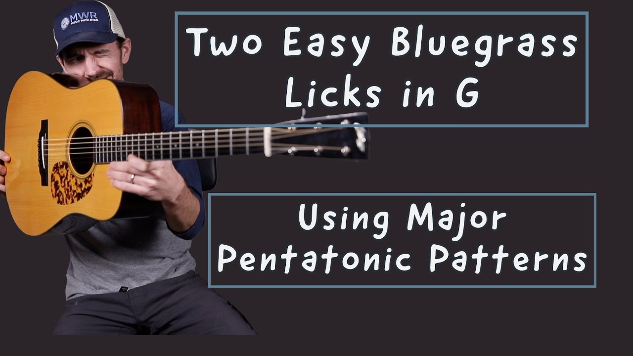 Two Easy Bluegrass Licks in G - Free Guitar Lesson!