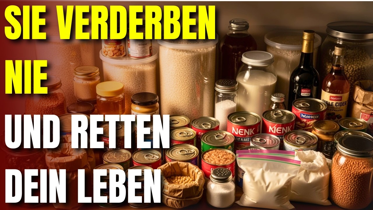 20 Lebensmittel, DIE NIE ABLAUFEN (Und Dein Leben Retten Können)