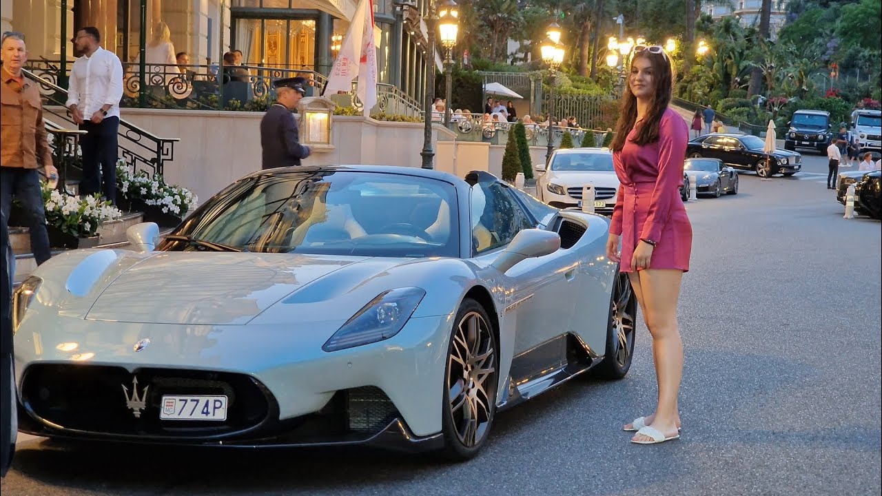 Evening in Monte Carlo NIGHTLIFE CARSPOTTING MONACO 2023