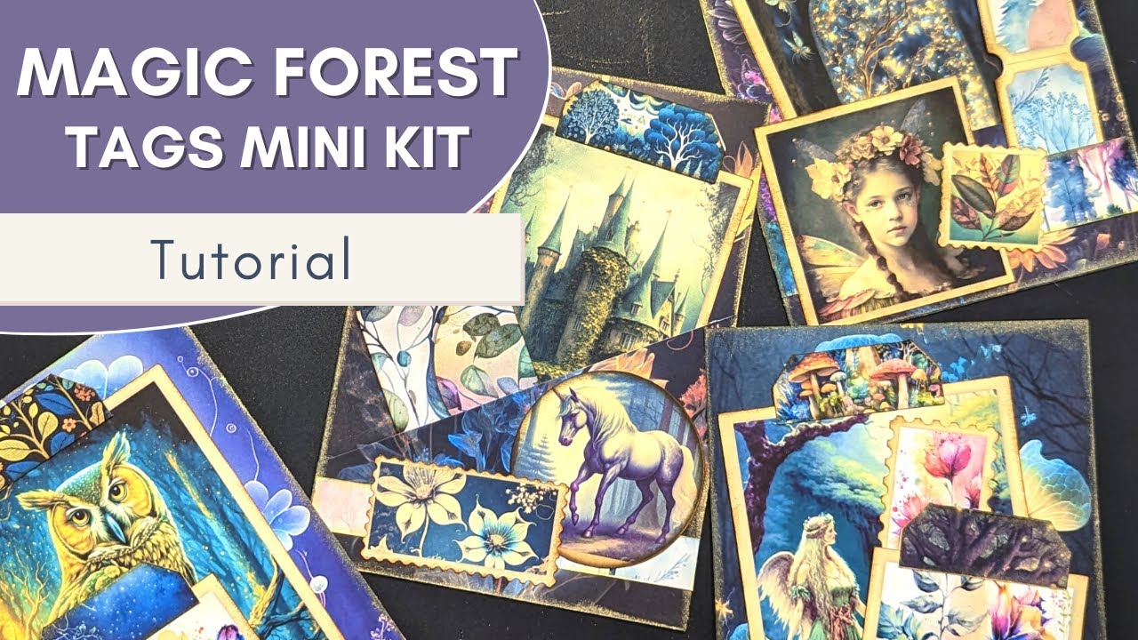 Magic Forest Tag Kit Tutorial | Junk Journal Ephemera | GGG Junk Journal Printables and Ideas