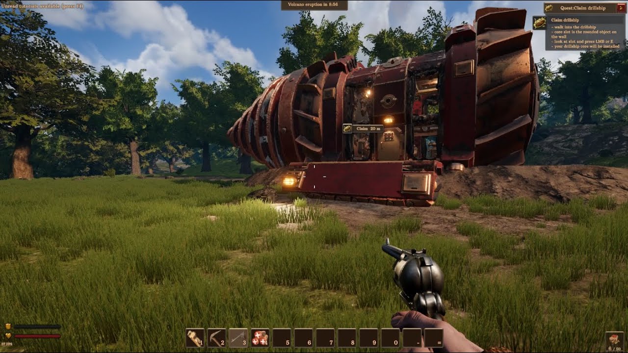 Volcanoids Playthrough Episode 1 (Claiming my Drill)!!!