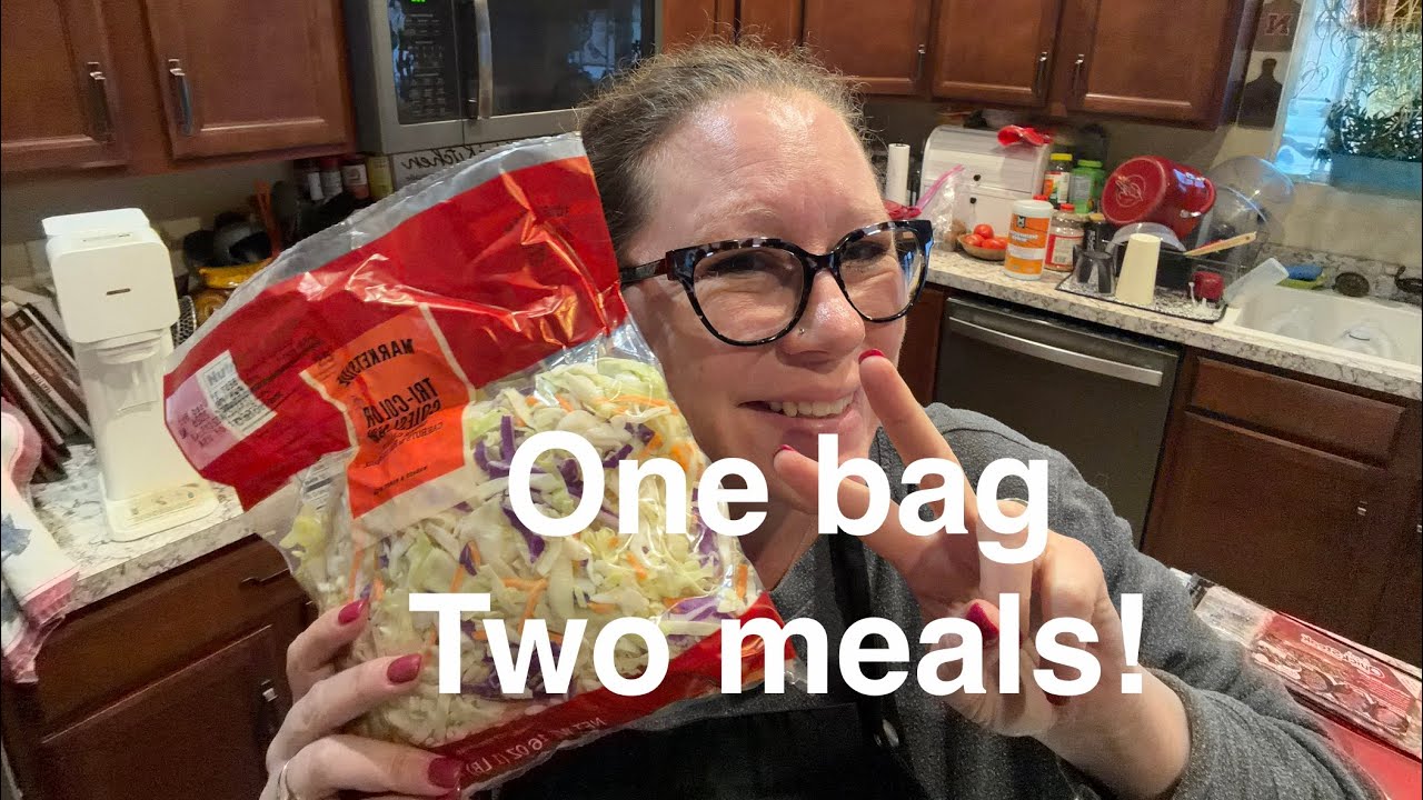 1 bag 2 meals, beef lo mien and from scratch Runza’s