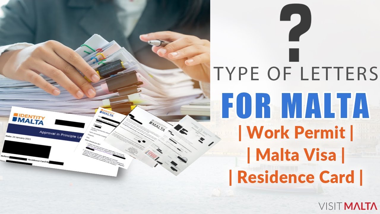 Type of Letters for Malta Work Permit, Malta Work Visa - Malta Approval In Principle Letter, CVU