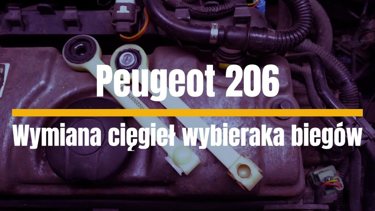 Peugeot 206 wymiana cięgieł wybieraka biegów